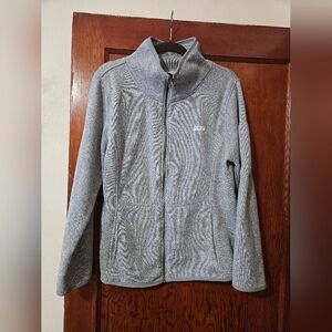 Active by Old Navy Gray Zip-up Fleece Sweater Jacket Size XL